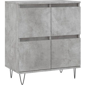 vidaXL Buffet Gris béton 60x35x70 cm Bois d'ingénierie pas cher
