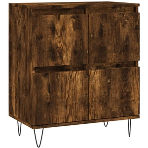 vidaXL Buffet Chêne fumé 60x35x70 cm Bois d'ingénierie pas cher