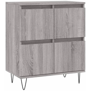 vidaXL Buffet Sonoma gris 60x35x70 cm Bois d'ingénierie pas cher
