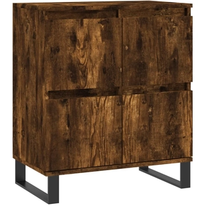 vidaXL Buffet Chêne fumé 60x35x70 cm Bois d'ingénierie pas cher