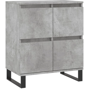 vidaXL Buffet Gris béton 60x35x70 cm Bois d'ingénierie pas cher