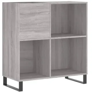 Comparateur de prix : vidaXL Armoire à disques sonoma gris 84,5x38x89 cm bois d'ingénierie