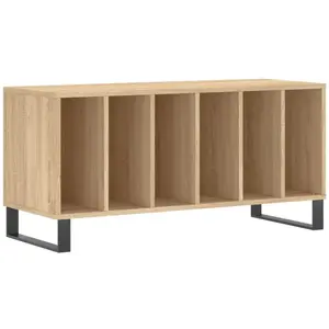 Comparateur de prix : vidaXL Armoire à disques chêne sonoma 100x38x48 cm bois d'ingénierie