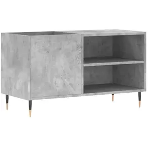 Comparateur de prix : vidaXL Armoire à disques gris béton 85x38x48 cm bois d'ingénierie