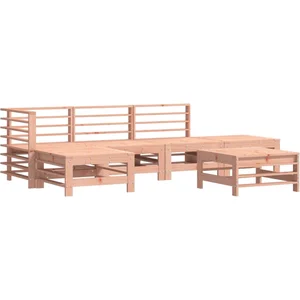 vidaXL Salon de jardin 6 pcs bois massif douglas pas cher