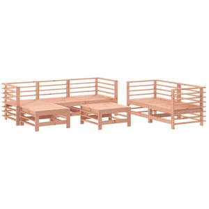 vidaXL Salon de jardin 7 pcs bois massif douglas pas cher