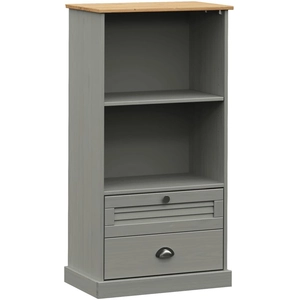 Comparateur de prix : vidaXL Bibliothèque VIGO gris 60x35x114,5 cm bois massif de pin