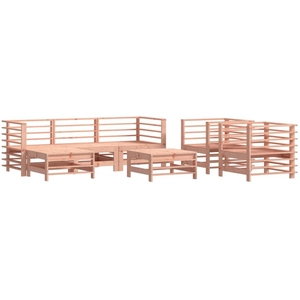 vidaXL Salon de jardin 7 pcs bois massif douglas pas cher