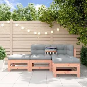 vidaXL Salon de jardin 4 pcs bois massif douglas pas cher