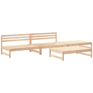 vidaXL Salon de jardin 4 pcs bois massif de pin pas cher