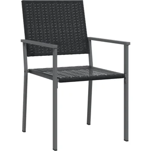 vidaXL Ensemble à manger de jardin 5 pcs résine tressée acier pas cher
