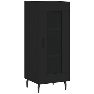 vidaXL Buffet Noir 34,5x34x90 cm Bois d'ingénierie pas cher