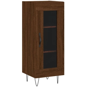vidaXL Buffet Chêne marron 34,5x34x90 cm Bois d'ingénierie pas cher