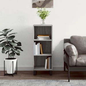 vidaXL Buffet sonoma gris 34,5x32,5x90 cm bois d'ingénierie pas cher