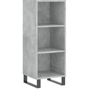 vidaXL Buffet gris béton 34,5x32,5x90 cm bois d'ingénierie pas cher