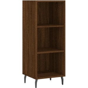 vidaXL Buffet chêne marron 34,5x32,5x90 cm bois d'ingénierie pas cher