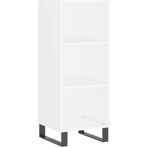 vidaXL Buffet blanc 34,5x32,5x90 cm bois d'ingénierie pas cher