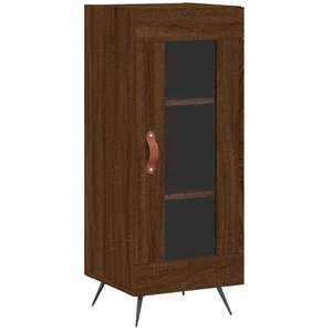 vidaXL Buffet Chêne marron 34,5x34x90 cm Bois d'ingénierie pas cher