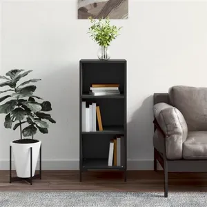 vidaXL Buffet noir 34,5x32,5x90 cm bois d'ingénierie pas cher