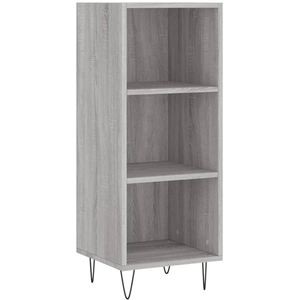 vidaXL Buffet sonoma gris 34,5x32,5x90 cm bois d'ingénierie pas cher