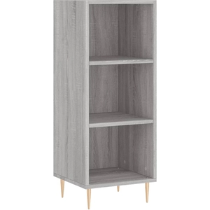 vidaXL Buffet sonoma gris 34,5x32,5x90 cm bois d'ingénierie pas cher