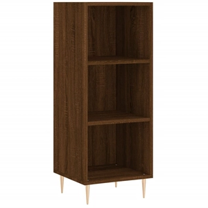 vidaXL Buffet chêne marron 34,5x32,5x90 cm bois d'ingénierie pas cher