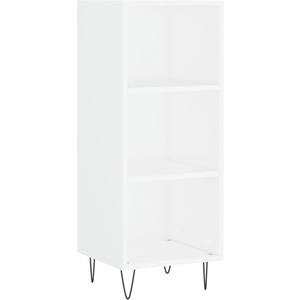 vidaXL Buffet blanc 34,5x32,5x90 cm bois d'ingénierie pas cher