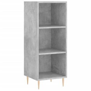 vidaXL Buffet gris béton 34,5x32,5x90 cm bois d'ingénierie pas cher