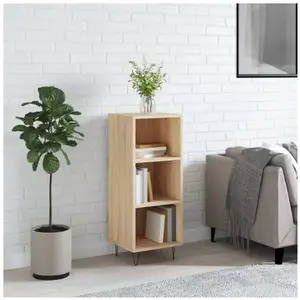 vidaXL Buffet chêne sonoma 34,5x32,5x90 cm bois d'ingénierie