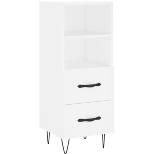 vidaXL Buffet blanc 34,5x34x90 cm bois d'ingénierie pas cher