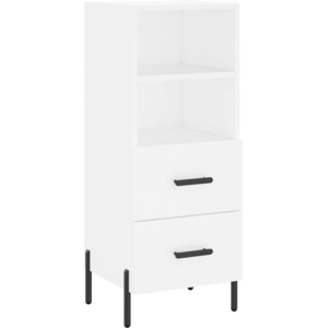 vidaXL Buffet blanc 34,5x34x90 cm bois d'ingénierie pas cher