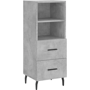 Comparateur de prix : vidaXL Buffet Gris béton 34,5x34x90 cm Bois d'ingénierie