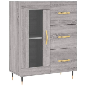 vidaXL Buffet sonoma gris 69,5x34x90 cm bois d'ingénierie