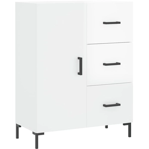 vidaXL Buffet Blanc brillant 69,5x34x90 cm Bois d'ingénierie pas cher