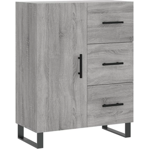 vidaXL Buffet sonoma gris 69,5x34x90 cm bois d'ingénierie pas cher