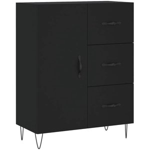 vidaXL Buffet noir 69,5x34x90 cm bois d'ingénierie pas cher