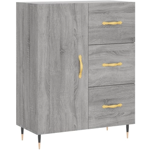 vidaXL Buffet sonoma gris 69,5x34x90 cm bois d'ingénierie pas cher