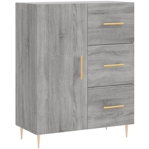 vidaXL Buffet sonoma gris 69,5x34x90 cm bois d'ingénierie pas cher