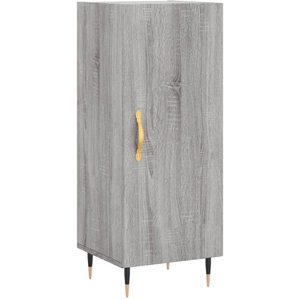 vidaXL Buffet Sonoma gris 34,5x34x90 cm Bois d'ingénierie pas cher