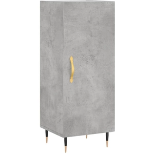 vidaXL Buffet Gris béton 34,5x34x90 cm Bois d'ingénierie pas cher