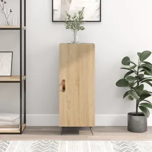 vidaXL Buffet Chêne sonoma 34,5x34x90 cm Bois d'ingénierie pas cher