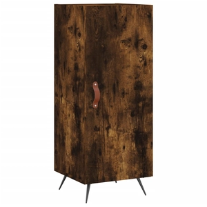 vidaXL Buffet Chêne fumé 34,5x34x90 cm Bois d'ingénierie pas cher