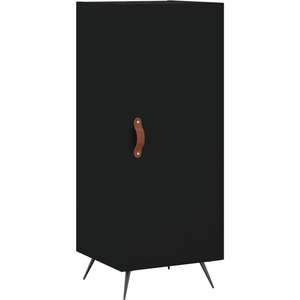 vidaXL Buffet Noir 34,5x34x90 cm Bois d'ingénierie pas cher