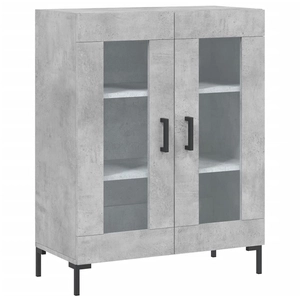 Comparateur de prix : vidaXL Buffet gris béton 69,5x34x90 cm bois d'ingénierie