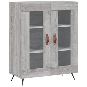vidaXL Buffet sonoma gris 69,5x34x90 cm bois d'ingénierie pas cher