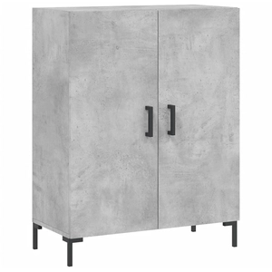 vidaXL Buffet gris béton 69,5x34x90 cm bois d'ingénierie pas cher