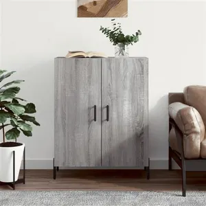 vidaXL Buffet sonoma gris 69,5x34x90 cm bois d'ingénierie pas cher