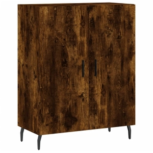 vidaXL Buffet chêne fumé 69,5x34x90 cm bois d'ingénierie pas cher