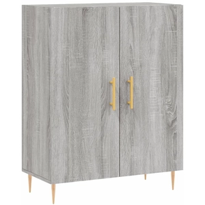 vidaXL Buffet sonoma gris 69,5x34x90 cm bois d'ingénierie pas cher