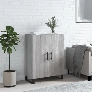 vidaXL Buffet sonoma gris 69,5x34x90 cm bois d'ingénierie pas cher